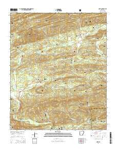 Onyx Arkansas Current topographic map, 1:24000 scale, 7.5 X 7.5 Minute, Year 2014