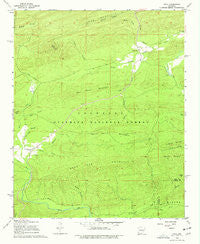 Onyx Arkansas Historical topographic map, 1:24000 scale, 7.5 X 7.5 Minute, Year 1968