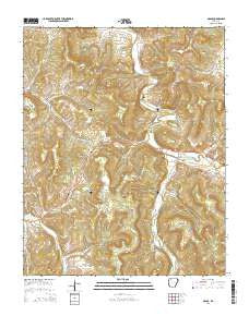Osage Arkansas Current topographic map, 1:24000 scale, 7.5 X 7.5 Minute, Year 2014