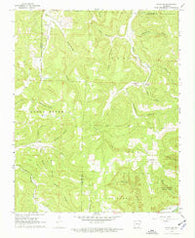 Osage SW Arkansas Historical topographic map, 1:24000 scale, 7.5 X 7.5 Minute, Year 1968