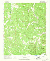 Osage SW Arkansas Historical topographic map, 1:24000 scale, 7.5 X 7.5 Minute, Year 1968