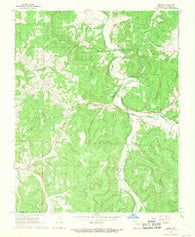 Osage Arkansas Historical topographic map, 1:24000 scale, 7.5 X 7.5 Minute, Year 1968