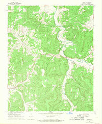 Osage Arkansas Historical topographic map, 1:24000 scale, 7.5 X 7.5 Minute, Year 1968