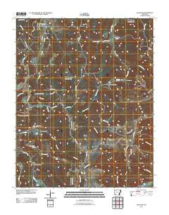 Osage SW Arkansas Historical topographic map, 1:24000 scale, 7.5 X 7.5 Minute, Year 2011