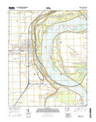 Osceola Arkansas Current topographic map, 1:24000 scale, 7.5 X 7.5 Minute, Year 2014