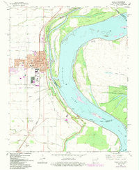 Osceola Arkansas Historical topographic map, 1:24000 scale, 7.5 X 7.5 Minute, Year 1972