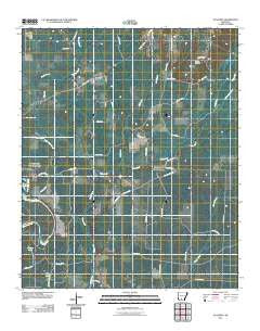 Ouachita Arkansas Historical topographic map, 1:24000 scale, 7.5 X 7.5 Minute, Year 2011