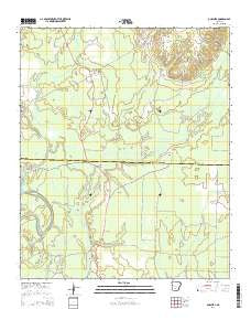 Ouachita Arkansas Current topographic map, 1:24000 scale, 7.5 X 7.5 Minute, Year 2014