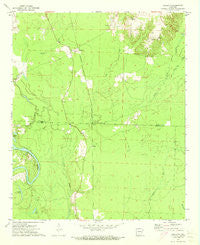 Ouachita Arkansas Historical topographic map, 1:24000 scale, 7.5 X 7.5 Minute, Year 1971