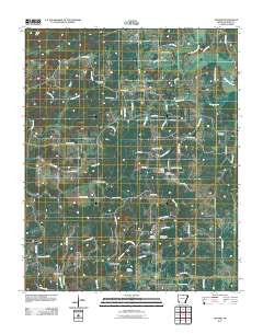 Oxford Arkansas Historical topographic map, 1:24000 scale, 7.5 X 7.5 Minute, Year 2011
