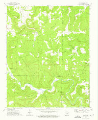Oxley Arkansas Historical topographic map, 1:24000 scale, 7.5 X 7.5 Minute, Year 1973