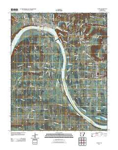 Ozark Arkansas Historical topographic map, 1:24000 scale, 7.5 X 7.5 Minute, Year 2011