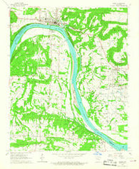 Ozark Arkansas Historical topographic map, 1:24000 scale, 7.5 X 7.5 Minute, Year 1966