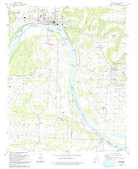 Ozark Arkansas Historical topographic map, 1:24000 scale, 7.5 X 7.5 Minute, Year 1993