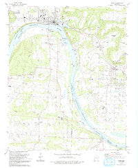 Ozark Arkansas Historical topographic map, 1:24000 scale, 7.5 X 7.5 Minute, Year 1993