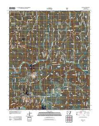 Ozone Arkansas Historical topographic map, 1:24000 scale, 7.5 X 7.5 Minute, Year 2011