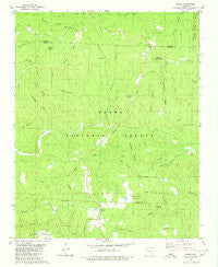 Ozone Arkansas Historical topographic map, 1:24000 scale, 7.5 X 7.5 Minute, Year 1980