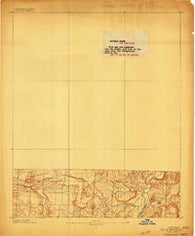 Ozone Arkansas Historical topographic map, 1:62500 scale, 15 X 15 Minute, Year 1889