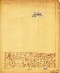 Ozone Arkansas Historical topographic map, 1:62500 scale, 15 X 15 Minute, Year 1889
