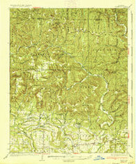 Ozone Arkansas Historical topographic map, 1:62500 scale, 15 X 15 Minute, Year 1936