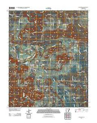 Pangburn Arkansas Historical topographic map, 1:24000 scale, 7.5 X 7.5 Minute, Year 2011