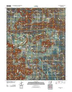 Pangburn Arkansas Historical topographic map, 1:24000 scale, 7.5 X 7.5 Minute, Year 2011