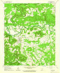Pangburn Arkansas Historical topographic map, 1:24000 scale, 7.5 X 7.5 Minute, Year 1962