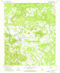 Pangburn Arkansas Historical topographic map, 1:24000 scale, 7.5 X 7.5 Minute, Year 1962