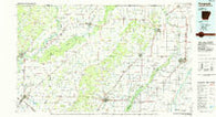 Paragould Arkansas Historical topographic map, 1:100000 scale, 30 X 60 Minute, Year 1984