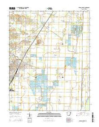 Paragould East Arkansas Current topographic map, 1:24000 scale, 7.5 X 7.5 Minute, Year 2014