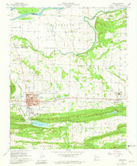 Paris Arkansas Historical topographic map, 1:24000 scale, 7.5 X 7.5 Minute, Year 1961