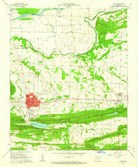 Paris Arkansas Historical topographic map, 1:24000 scale, 7.5 X 7.5 Minute, Year 1961