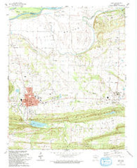 Paris Arkansas Historical topographic map, 1:24000 scale, 7.5 X 7.5 Minute, Year 1993