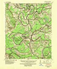 Park Place Arkansas Historical topographic map, 1:62500 scale, 15 X 15 Minute, Year 1939