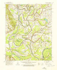 Park Place Arkansas Historical topographic map, 1:62500 scale, 15 X 15 Minute, Year 1962