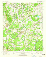 Park Place Arkansas Historical topographic map, 1:62500 scale, 15 X 15 Minute, Year 1962