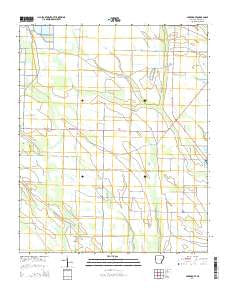 Park Grove Arkansas Current topographic map, 1:24000 scale, 7.5 X 7.5 Minute, Year 2014