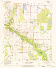 Parkers Corner Arkansas Historical topographic map, 1:24000 scale, 7.5 X 7.5 Minute, Year 1969