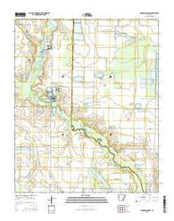 Parkers Corner Arkansas Current topographic map, 1:24000 scale, 7.5 X 7.5 Minute, Year 2014