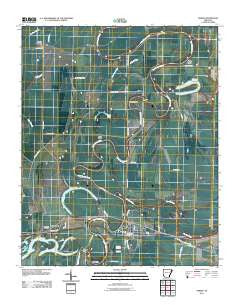 Parkin Arkansas Historical topographic map, 1:24000 scale, 7.5 X 7.5 Minute, Year 2011