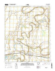 Parkin Arkansas Current topographic map, 1:24000 scale, 7.5 X 7.5 Minute, Year 2014