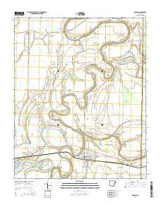 Parkin Arkansas Current topographic map, 1:24000 scale, 7.5 X 7.5 Minute, Year 2014