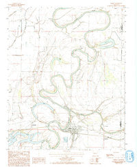 Parkin Arkansas Historical topographic map, 1:24000 scale, 7.5 X 7.5 Minute, Year 1984