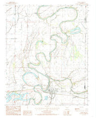 Parkin Arkansas Historical topographic map, 1:24000 scale, 7.5 X 7.5 Minute, Year 1984