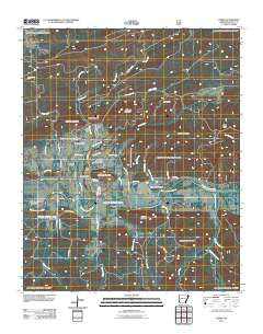 Parks Arkansas Historical topographic map, 1:24000 scale, 7.5 X 7.5 Minute, Year 2011