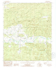 Parks Arkansas Historical topographic map, 1:24000 scale, 7.5 X 7.5 Minute, Year 1985