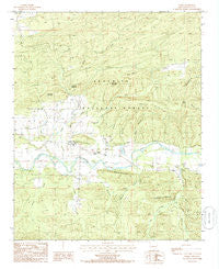 Parks Arkansas Historical topographic map, 1:24000 scale, 7.5 X 7.5 Minute, Year 1985