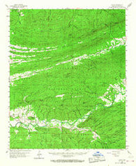Parks Arkansas Historical topographic map, 1:62500 scale, 15 X 15 Minute, Year 1960