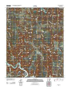 Parma Arkansas Historical topographic map, 1:24000 scale, 7.5 X 7.5 Minute, Year 2011
