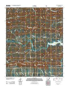Paron SW Arkansas Historical topographic map, 1:24000 scale, 7.5 X 7.5 Minute, Year 2011
